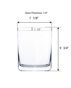 rectangle glass vases wholesale