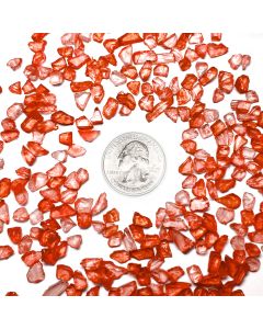 40 lbs Red Colored 0.25" Crushed Glass Vase Fillers