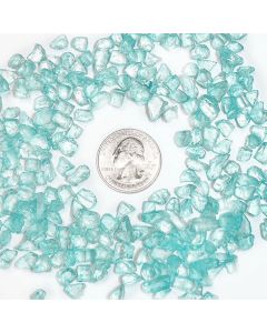 40 lbs Teal Colored 0.25" Crushed Glass Vase Fillers