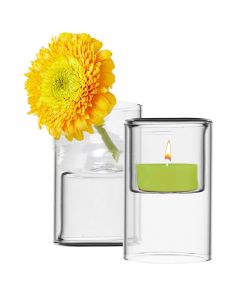 glass tea light candle holders bud vases