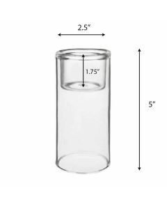 Cylinder Tealight Candleholder Bud Vase H-5