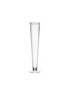 Clear Glass Trumpet Vase 24 inch