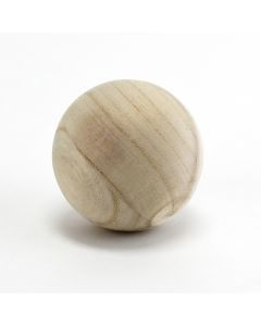 Natural 5" Wooden Balls Craft Balls for DIY Jewelry Making