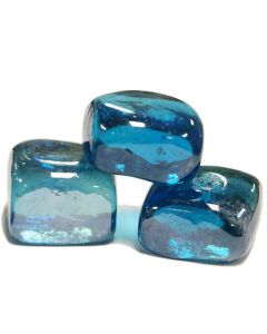 Vase Filler Glass Ice Cubes Light Blue (Pack of 24 bags)