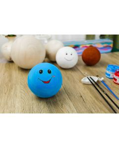  Large Wood Ball Spheres D-3.5", 4", 4.5", 5", 6" Craft Jewelry Display