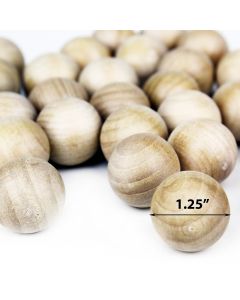 1.25-inch wood balls for crafts