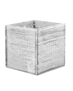 white wash 5 inches wood planter
