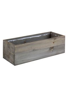 rustic wood planter box
