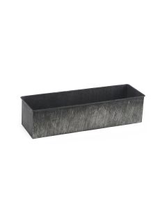 zinc rectangle galvanized metal planters