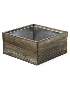 square wood planter box