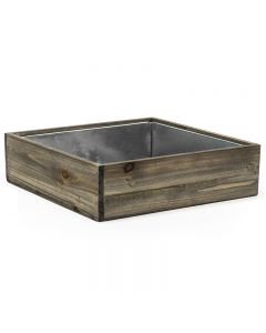 wooden square planter box