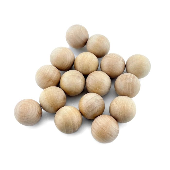 80 pcs Natural Unfinished Wood Ball Sphere D-1 (Multiple Packing)