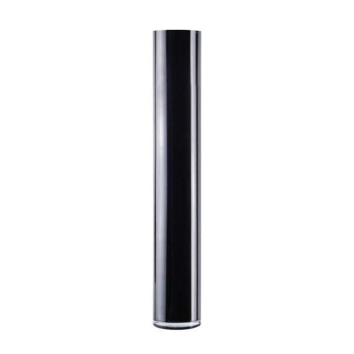 Black Glass Cylinder Vase. D-4