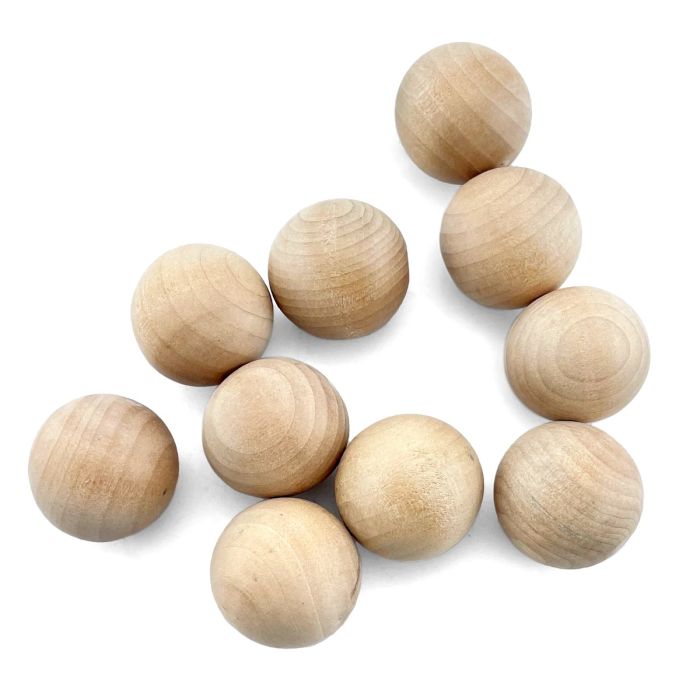 1.25 Inch Decorative Wood Ball for DIY Crafts