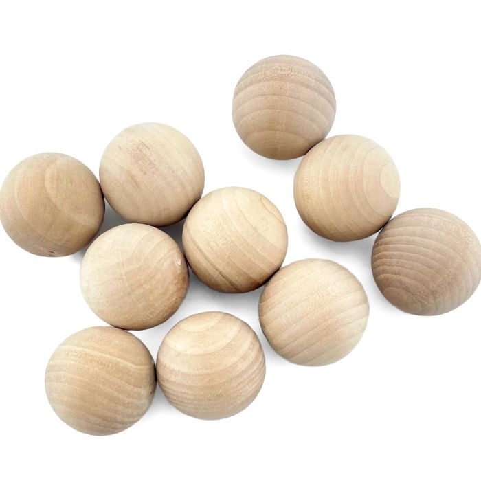 2-inch wood balls for crafts