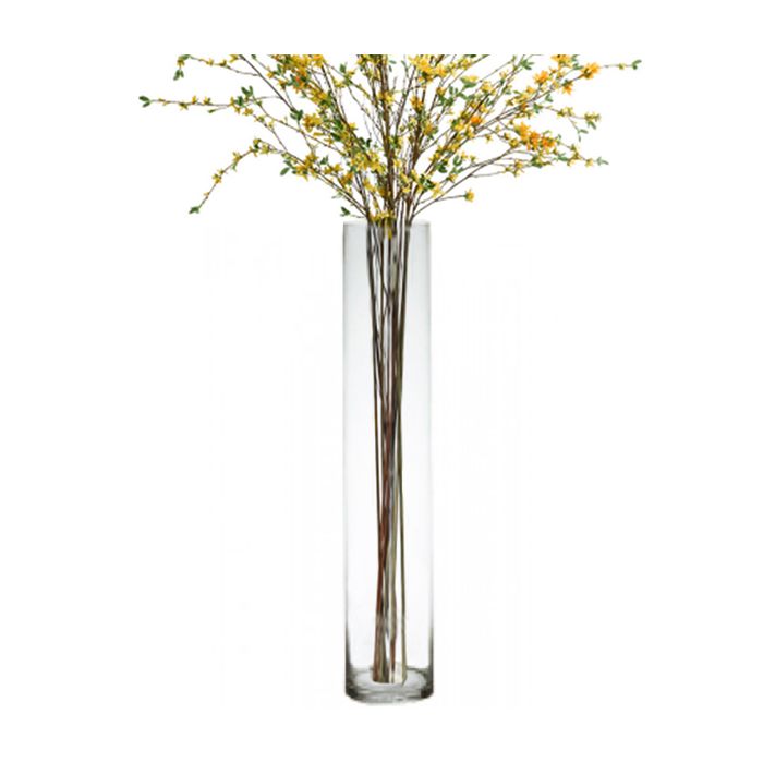parti ild smidig Glass Cylinder Vases Wholesale with 40 H tall 6 inches D Tall Vase