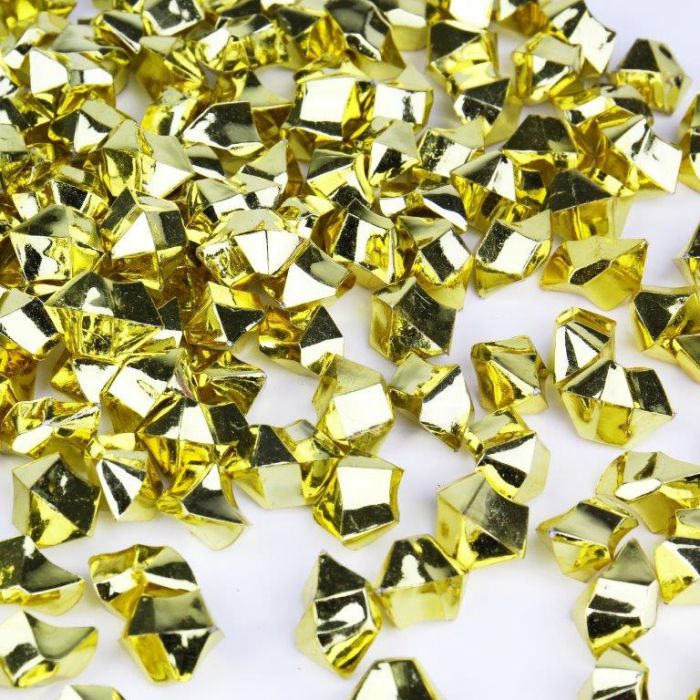 Wedding Decor Vase Filler 12 bags Amber Acrylic Crystal Diamond Gems 