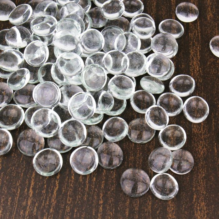 glass flat vase fillers marbles