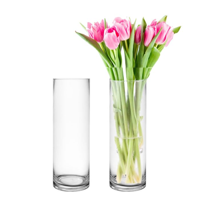 inch x 4 inch Cylinder Glass Vase | Set of 12