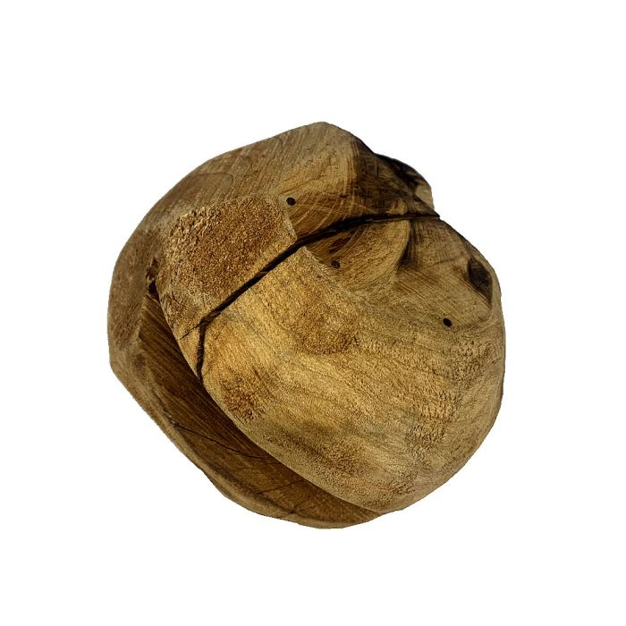 Drift Wood Natural Wood Sphere with Crack