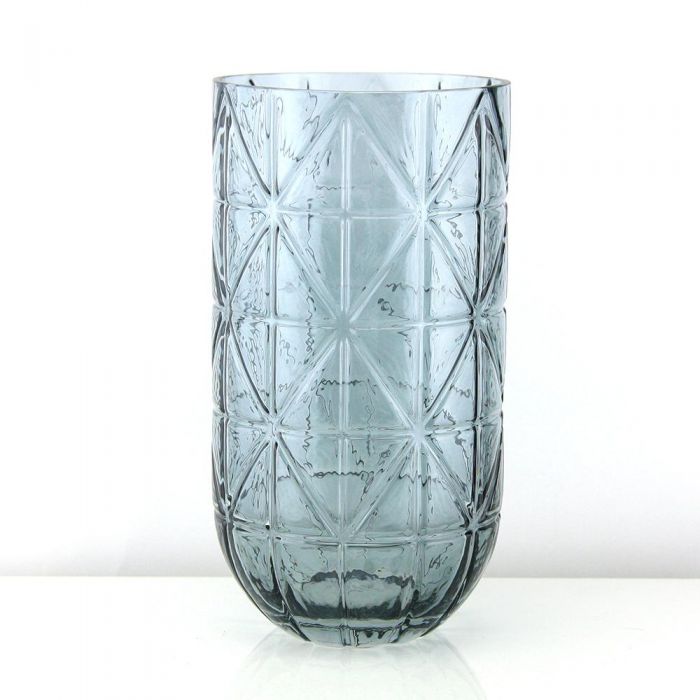 geometric glass vases smoke