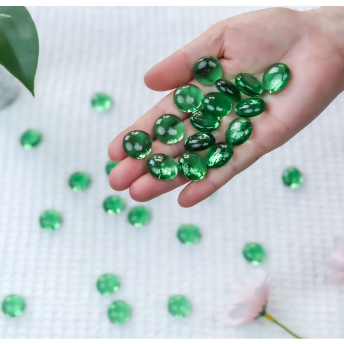 flat back glass beads