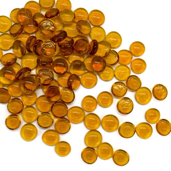 glass vase filler flat aquarium gem stones amber