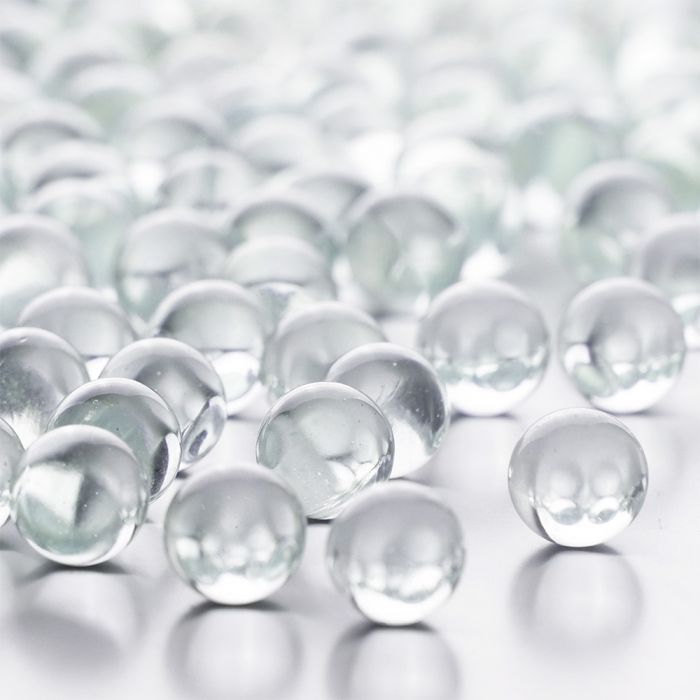 200pcs Round Clear Glass Marbles Clear for Filling Vases Aquarium Ornaments 