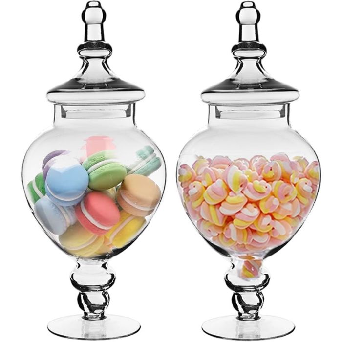 glass apothecary jars