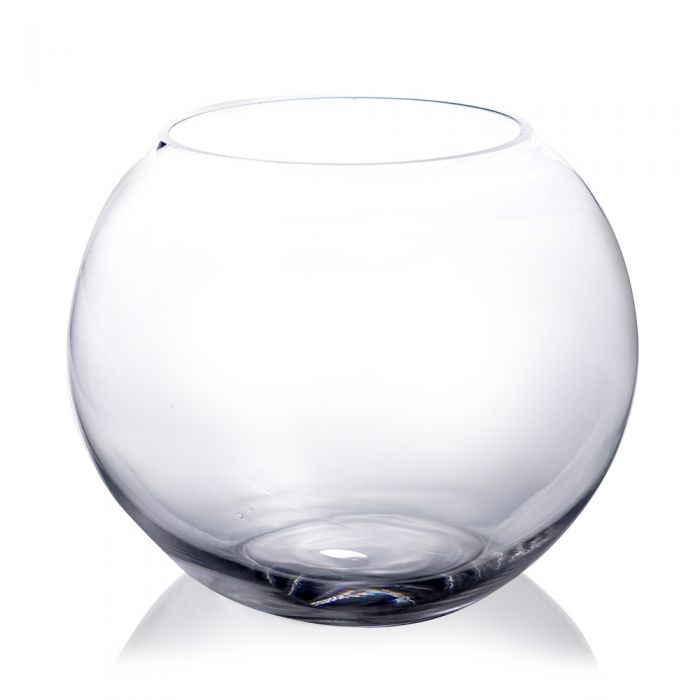 Bulb Bowl in Clear Glass 16 cm Aquarium For Fish Centerpieces HMJ 