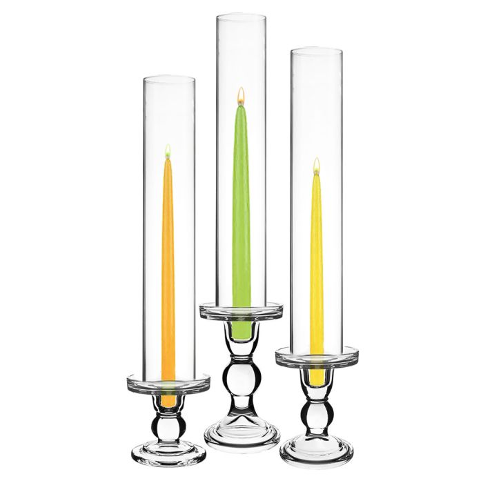 Glass Candle Holder (Multiple Height Options) with 14