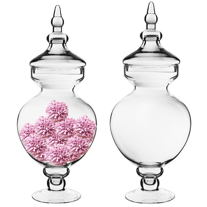 21.5 Inch, Glass Apothecary Jars, Wholesale