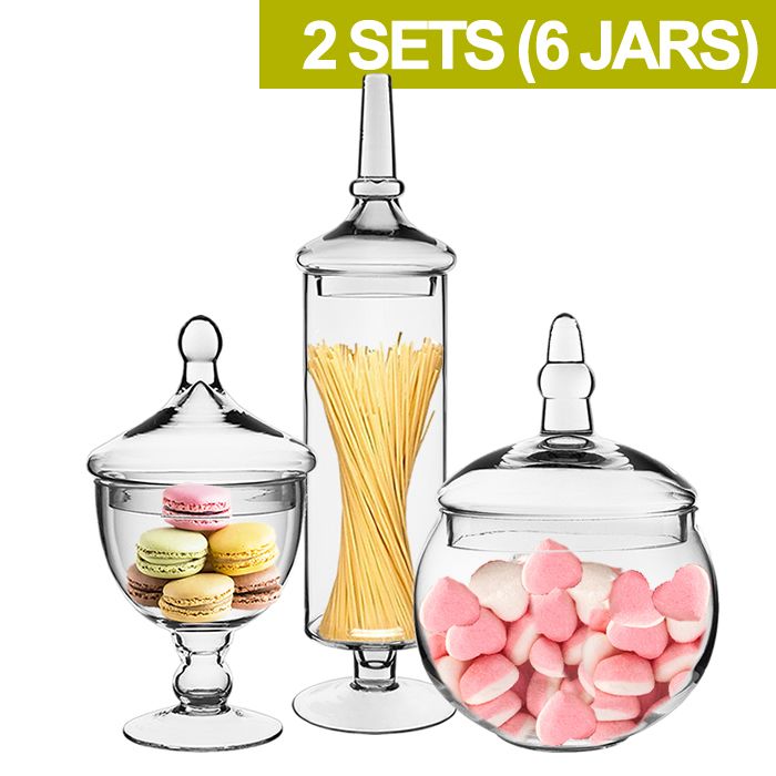 glass-Apothecary-Jar-Bubble-Bowl-set of 3