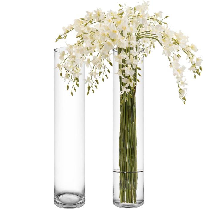 glass cylinder vases 32 inches tall 6 inches diameter