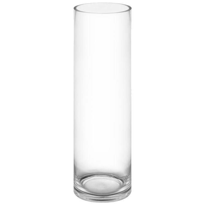 glass cylinder vase 17 inches by 5 inches