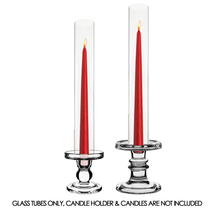 glass hurricane candle chimney tubes