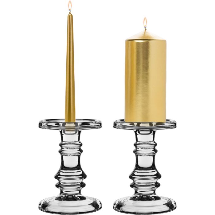 glass pillar candle holders taper candle sticks