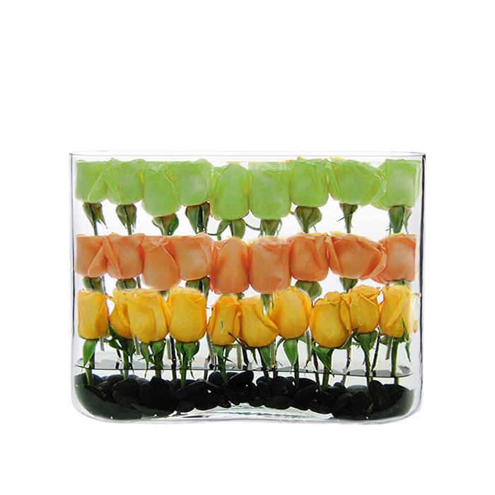 large glass rectangle glass vases