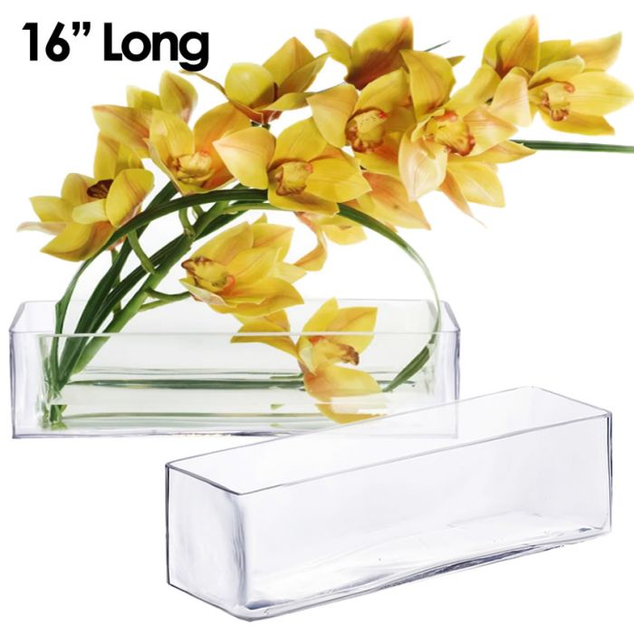 glass rectangle vase wholesale