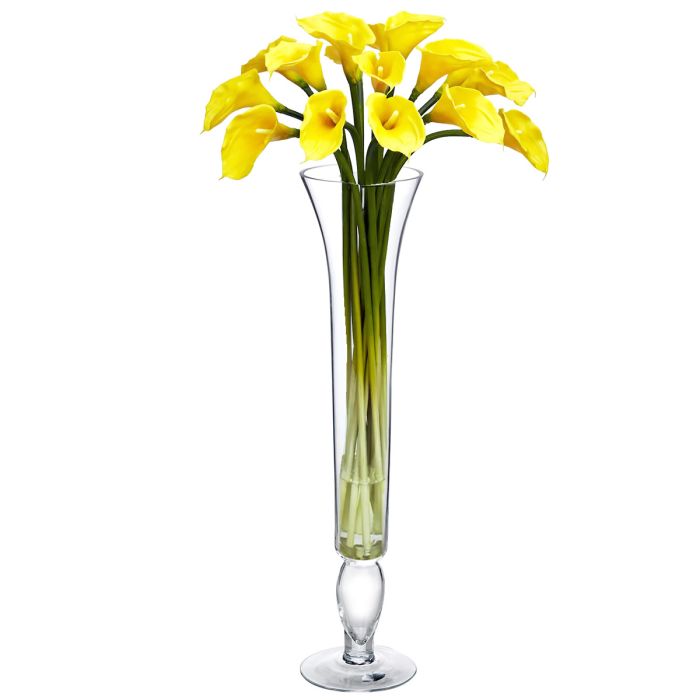 glass trumpet pilsner flare vase wedding centerpieces