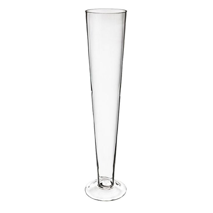 20 inches glass trumpet wedding vases