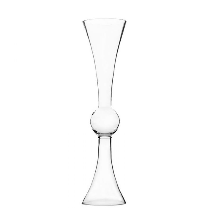 Reversible Clarinet Glass Trumpet Vase H-30