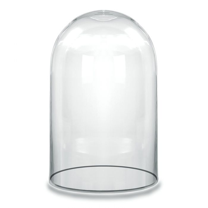 Clear Glass Cloche Bell Jar Glass Display Dome covered plants food（5X9 Inch 