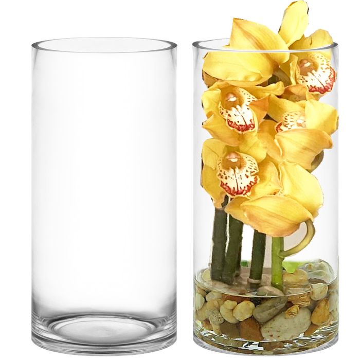 10 INCHES CYLINDER VASES