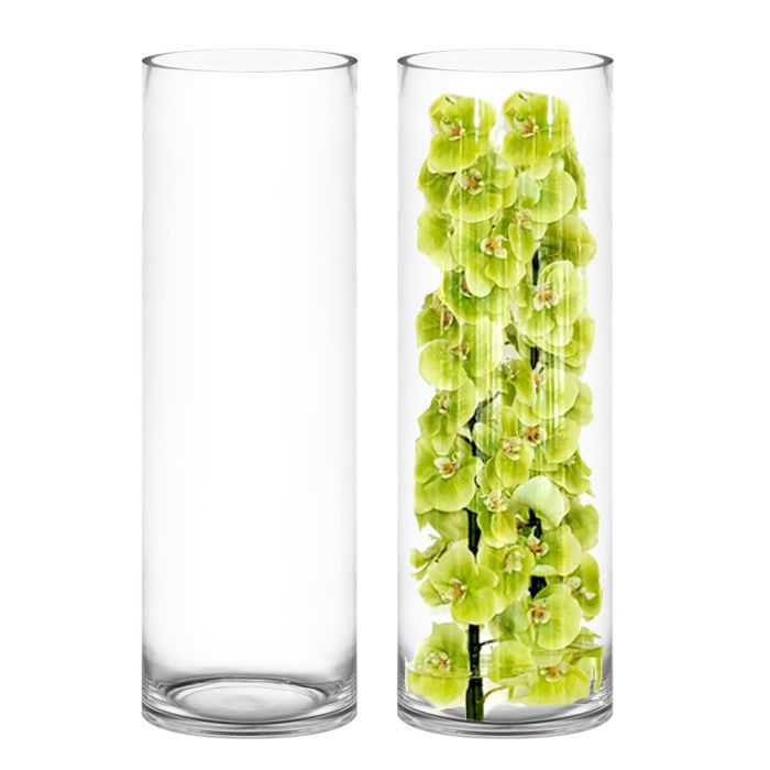 Opdatering Mysterium fryser 30 x 10 inch Large Glass Cylinder Vase | Modern Style