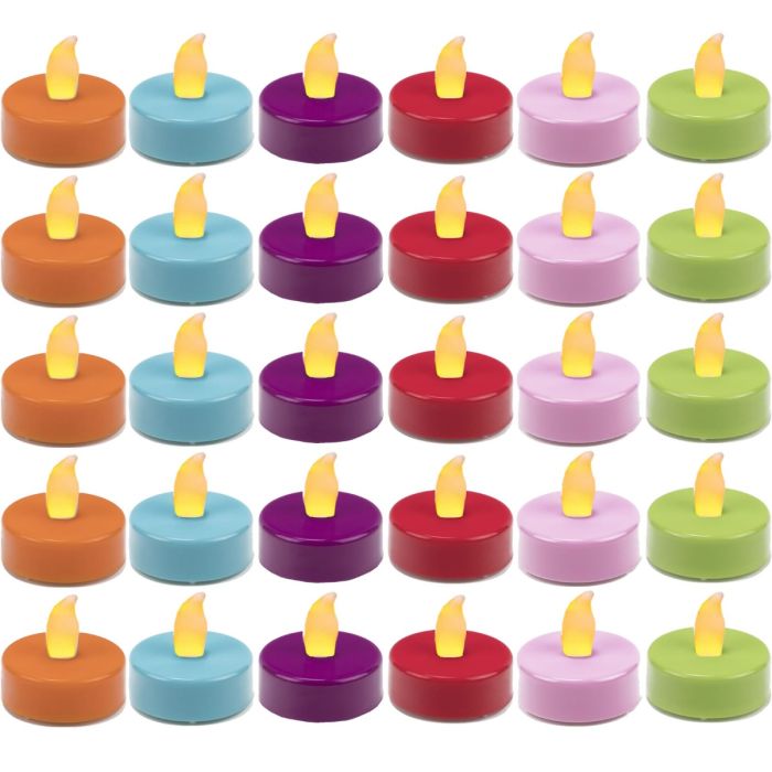 240-pcs LED Flameless Tealight Candles (Multiple Colors)