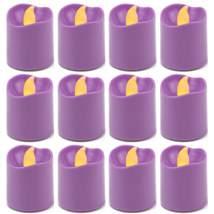 violet led votive candles