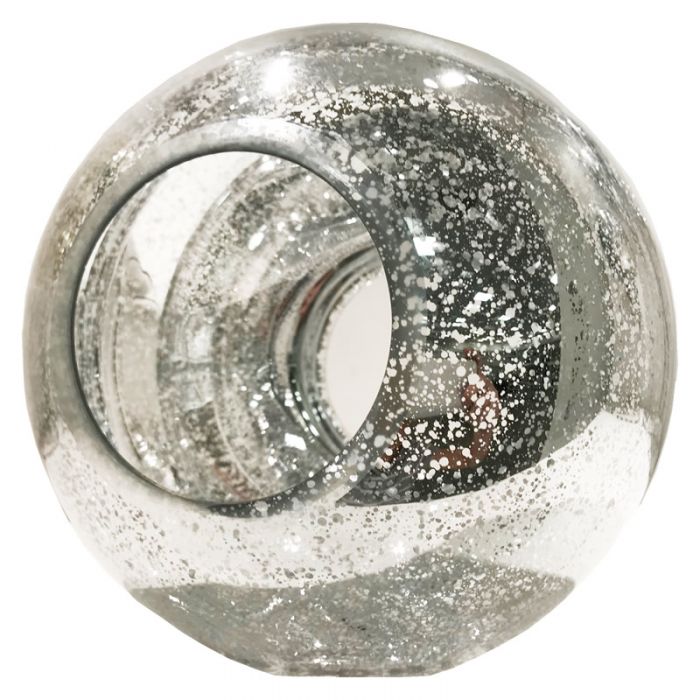 mercury silver glass orbs