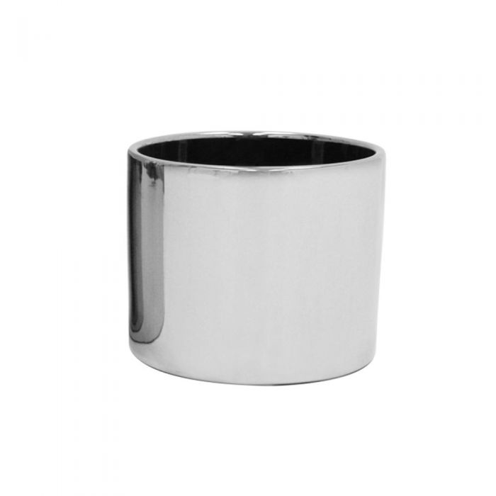 silver cylinder vase