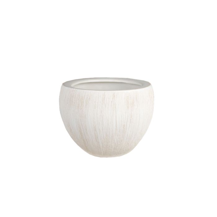 Ceramic  Planter Pot White H-4.5